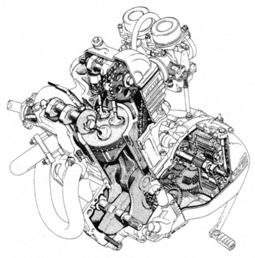 BMW Motorcycle Engine Illustrations