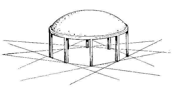Sphere Segment on Columns