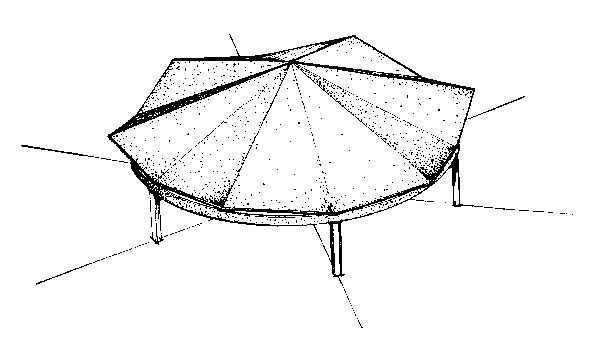 Tapered Elements in Folded Plate Dome